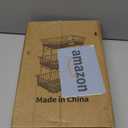 3 Tier Fruit Basket for Kitchen Counter with 2 Banana Hangers, Countertop Metal Fruit Bowl with Wooden Handle, Large Storage Stand for Vegetables, Snacks, Breads, Produce Storage  Black