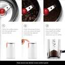 Bodum Bistro Electric Blade Coffee Grinder, White, 3.63"L x 3.75"W x 6.63"H