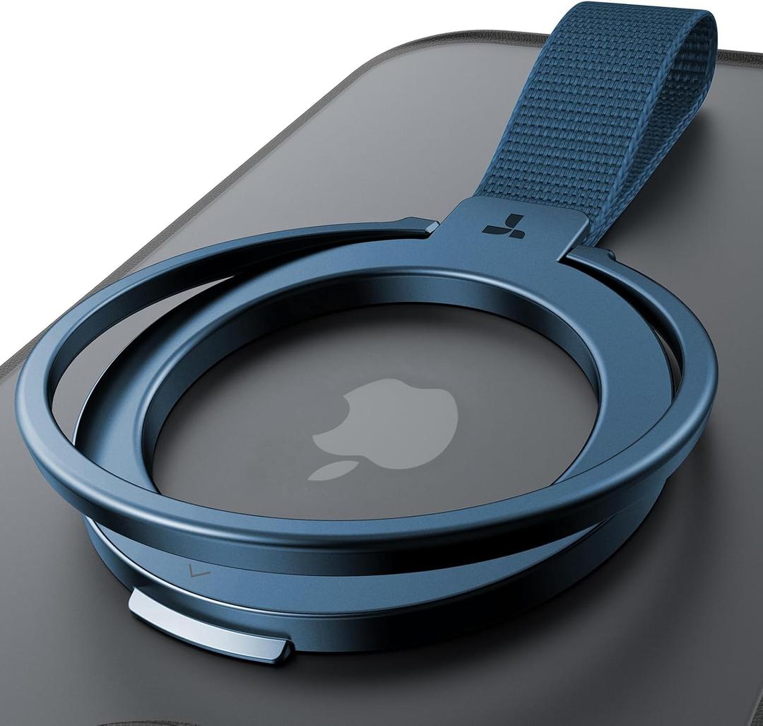 TORRAS 2025 Upgrade (Gen 6.0) Magnetic Phone Grip Holder Kickstand with Braided Strap, Fit for MagSafe Ring Removable, for iPhone 17 16,15, 14, 13 12 Pro/Max Samsung Galaxy, Google, Blue, Ostand Ring