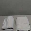 NICETOWN Room Darkening Curtain Panels for Bedroom, Easy-Care Solid Thermal Insulated Grommet Room Darkening Draperies/Drapes (Greyish White, 2 Panels, 34 by 54)