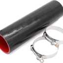 Taukealugs Straight Coupler Silicone Hose 3-Inch ID 12-Length 4-Ply 5MM thickness Air Intake/Turbo/Intercooler Piping Tube with Stainless Steel T-clamps