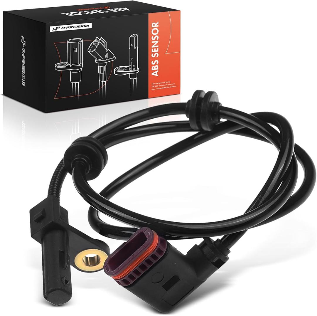 A-Premium Rear Left/Right ABS Wheel Speed Sensor Compatible with Mercedes-Benz - CL500/CL600/S550/S600/S65 AMG 2007-2010, CL63/CL65/S63 AMG 2008-2010, S400, S450, S500 - Rear Driver or Passenger Side