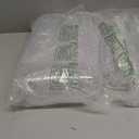 50pcs 6oz Small Plastic Dessert Bowls Ice Cream Bowls Reusable Flower Shaped Party Serving Elegant Buffet Serving Cups for Nuts, Salad, Fruit, Snacks and Yogurt (Clear)