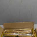 Wedding Sign Holder Adjustable Welcome to Our Wedding Sign Stand 68x31x 20Heavy Duty Metal Easel for Signs,Include 6 Sign Hanging Straps &Storage Bag& for Signs& Seating Charts & Event Decor(Gold)