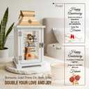 Homazing Wedding Anniversary Lantern Gift for Couple Wife Women Her Husband, Best Anniversary Wedding Gift for Couple Wife Parents 1st, 5th, 25th, 50th