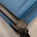 HIGH POINT SPORTS Folding Stadium Seat Bleacher Chair with Mesh Bag and Hide Hooks, Portable Stadium Chair with Back, Outdoor Comfort Chair, Blue Green