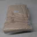 EASELAND Oversized King Down Alternative Comforter - Quilted Duvet Insert for All Seasons, Soft Lightweight with Corner Tabs, Summer Winter Warm Bedding, Beige 98x116 Inches