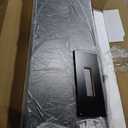 Denkee Large Bakers Rack with Power Outlets, 38 Inch Microwave Stand with Storage, 5-Tier Coffee Bar Stand, Industrial Kitchen Shelf Rack, Black