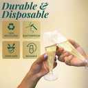 Reli. Champagne Flutes Plastic | 100 Pack | 4.5 oz - Clear | Premium Plastic Champagne Flutes | Party-Perfect for Celebrations