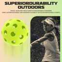 2 x Pro-Grade 40-Hole Outdoor Pickleball Balls - Pro-Player Tested with Wind-Resistant Design, Built for Durability & Precision for Competitive Play (6, Green)