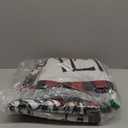 Merry Christmas Kitchen Mats Set of 2, Red Buffalo Plaid Xmas Trees Winter Decor Low-Profile Non-Slip with Rubber Backing Kitchen Rugs for Floor (Red and Black, 19.7"x31.5"+19.7"x47.3")