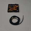 10FT Instrument Cable - Electric Guitar & Bass Cable with Right Angle 1/4 Inch Connector - Black & Bluetest