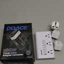 DOACE 220v to 110v Voltage Converter US to Europe: 350W 220 to 110 Voltage Converter for European Travel - International Power Adapter Plug Combo Step Down Transformer White