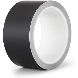 LLPT Aluminum Black Foil Tape Matt None Reflective Heavy Duty 3.94 Mil 2 Inch x 33 Feet High Thermal Conductive Adhesive Hot Cold Air Duct Tape for Metal Repair Pipe, (NC233)