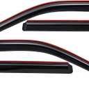 Lightronic Extra Durable Clip-on in-Channel Auto Vent Window Visor, Fits 2011-2019 Ford Explorer, UV Protection Rain Guard, Original Wind Deflector, No-Drill Easy Install, Dark Smoke, 4-Pcs