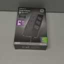 GE UltraPro 9-Outlet Surge Protector, 8', Black