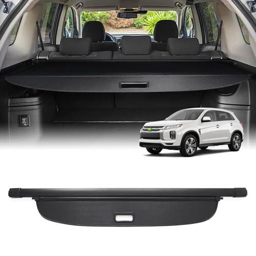 Powerty Retractable Cargo Cover for Mitsubishi Outlander 2013-2019 (Manual Liftgate), Canvas Trunk Cover Privacy Screen Rear Security Shade for Outlander Accessories(Not for Electric Liftgate)