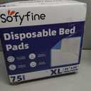 Disposable Bed Pads 30" x 36" [75 Count] Adult Incontinence Underpads, Heavy Duty Absorbent Pee Pad, XL Chucks Leakproof, Extra Large Puppy Training Pad, Waterproof Baby Changing Pad