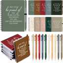 Honoson 24 Pcs Teacher Appreciation Gifts May You Be Proud the Work Notebook with Ballpoint Pen Nurse Appreciation Notebooks Thank You Gifts for Staff Teacher Coworker Volunteer (Bright Color)