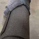 Gorilla Mats Premium Large Yoga Mat – 7' x 5' x 8mm Extra Thick & Ultra Comfortable, Non-Slip Barefoot Exercise Mat – Works Great on Any Floor for Stretching, Cardio or Home Gym Workouts