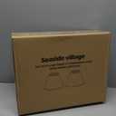 Burlap Empire Lamp Shades Set of 2, 6" Top x 16" Bottom x 10.8" High, Brown Lamp Shades for Table Lamps Floor Lamps, Natural Linen Lampshades Replacement, Spider, Harp Holders Included, Easy Assembly