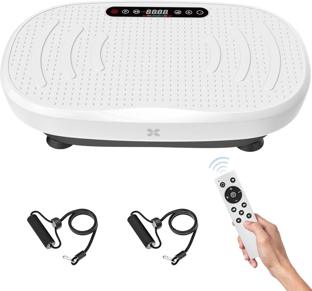 Vibration Plate Exercise Machine, Vibrating Plate for Lymphatic Drainage, Shake Plate Whole Body Waver Vibration Plate Platform, Fitness Equipment for Weight Loss Fat Burner for Women Men