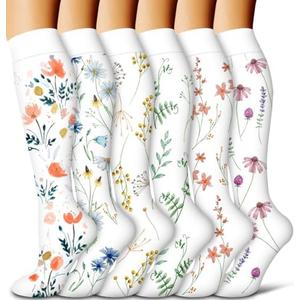 COOLOVER Compression Socks for Women and Men - Best for Circulation, Running, Athletic, Recover, Nurse, Travel L/XL