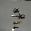 BESTTEN Keyed Entry Door Knob with Lock, Heavy Duty Interior and Exterior Door Lock, Standard Ball, Satin Nickel