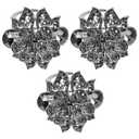 3Pcs Mini Jaw Clips Metal Crystal Hair Claws Vintage Metal Rhinestone Hair Clip Accessories for Women Girls