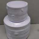 NOCCUR 200PCS Silver Plastic Plates Disposable for 100 Guests - Include 100 Dinner / 100 Dessert Plates Heavy Duty - Ideal for Party, Wedding, Christmas