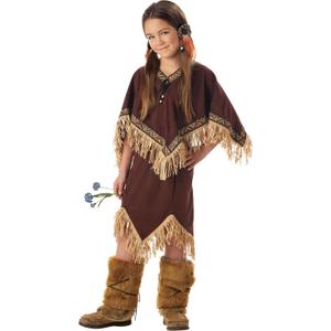 Princess Wildflower Costume for Child (Small, Brown)