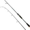 Eurasian Sports Medium Spin&Cast Fishing Rod Graphite Bass Fishing Rods Carbon 2 Piece Spinning Pole, Anti-tangling Guide Ring Portable Baitcasting Fishing Rods for Freshwater, Saltwater, Trout, Bass