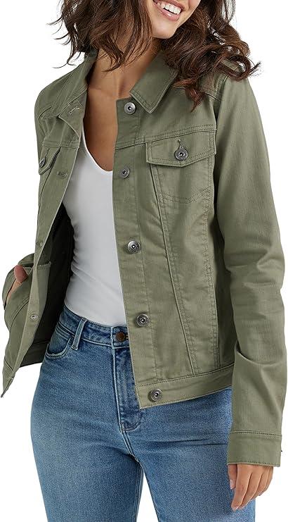 Wrangler Authentics Women's Stretch Denim Jacket, Medium