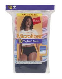 Hanes Womens Cool Comfort Microfiber Brief Underwear, 10pack, 3XL