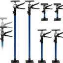 6 Pcs Adjustable Cabinet Jack Support Pole, 12.2" to 115" Telescoping 3rd Hand Tool, 154Lbs Capacity heavy-duty Alloy Steel Adjustable Poles for Cabinets, Drywall & Cargo