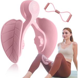 Thigh Trainer Thigh Exerciser, Hip & Inner Thigh Exercise Equipment, Pelvic Floor Muscle Trainer with Figure 8 Resistance Band for Arm Leg, Thigh Toner Kegel Exercise Products for Women