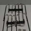 Magic Pants Hangers Space Saving - 2 Pack for Closet Multiple Layers Multifunctional Uses Rack Organizer for Trousers Scarves Slack (2 Pack with 10 Metal Clips)