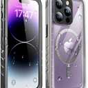 SOKUSIN Magnetic for iPhone 14 Pro Max Waterproof Case - Compatible with Magsafe, Shockproof Drop Dust Proof Case with Built-in Screen Protector, Full Body Rugged Protective Phone Cover, 6.7",Clear (for iPhone 14 Pro Max6.7", Clear-Magnetic)