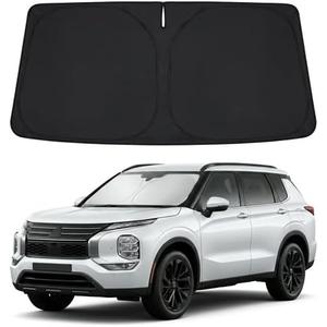 Windshield Sun Shade for 2022-2024 2025 2026 Mitsubishi Outlander Accessories - Windshield Sunshade Cover Front Window Shade Custom Fit Outlander Sun Visor Protector Foldable Blocks UV Rays