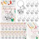 Henoyso Housekeeping Appreciation Gift Bulk Keychains Environmental Services Week Gift for Cleaners Employee Coworker, Set of 2