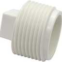 YSIL 1 Pack 2-1/2" Sewer Cleanout Cap NPT Cleanout Plug Male Adapter Male Threaded Pipe End Cap for Drain Pipe