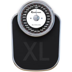 Adamson A28 Bathroom Scales - Up to 550lb, Heavy Weight, Anti-Skid Rubber Surface, Extra Large Numbers - High Precision Weighing Scales for Body Weight - Durable with 20-Year Assurance - New Version
