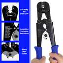 Wire Rope Crimping Tool Kit, Built-in Cutter Swaging Tool, Crimping Loop sleeve from 3/64-inch to 1/8-inch, for Aluminum Oval Sleeves, Double Sleeve