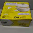 Lodge Essential Enamel Cast Iron Dutch Oven 6 Quarts - Perfect for Bread Baking, Braising, Marinating & Slow Cooking - Features Moisture-Sealing Lid & Dual Handles - Kitchen Essentials - Oyster White