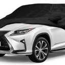 Yixin Waterproof Car Cover for 2004-2026 Lexus RX RX330 RX350 RX400H RX450H SUV Car Cover Custom Fit 100% Waterproof Windproof Strap & Single Door Zipper Up to 195 L (Black-for Lexus RX car Cover)