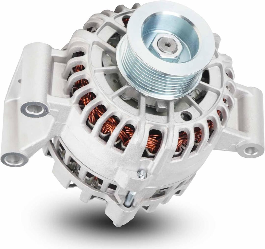 New Alternator Replacement 110 Amp Fit for 7.3L Ford Excursion 2000-2001, F-250 Super-Duty 1999-2001, F-350 Super-Duty 1999-2001(w/Ambulance Package, Primary Alternator) & (wo/Ambulance Package)