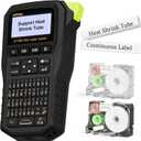 SUPVAN G15M Mini Portable Label Maker Machine with Heat Shrink Tube, Rechargeable 1200mAh Battery Thermal Transfer Printer, Compatible with Multi-Type Label, Home, Garage, Office & Outdoor