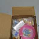 WATHFKCU 4 Sets DIY Glass Mosaic Tiles for Crafts,Mixed Color Mosaic Kits with Wooden Coaster for Adults,Mosaic Crafts Materials Package for Coaster Handmade Home Decor Gifts