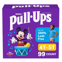 Pull-Ups Boys' Potty Training Pants, Size 4T-5T Training Underwear (38-50 lbs), 99 Count
