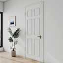 1 Set Peel and Stick Door Moulding Kit 3-Layer Premade Door Panels Molding Trim Self Adhesive 3D Trim for Mirror Window Frame Decor (Top 9"x10" Middle 9"x24.8" and Bottom 9" X 24.8")